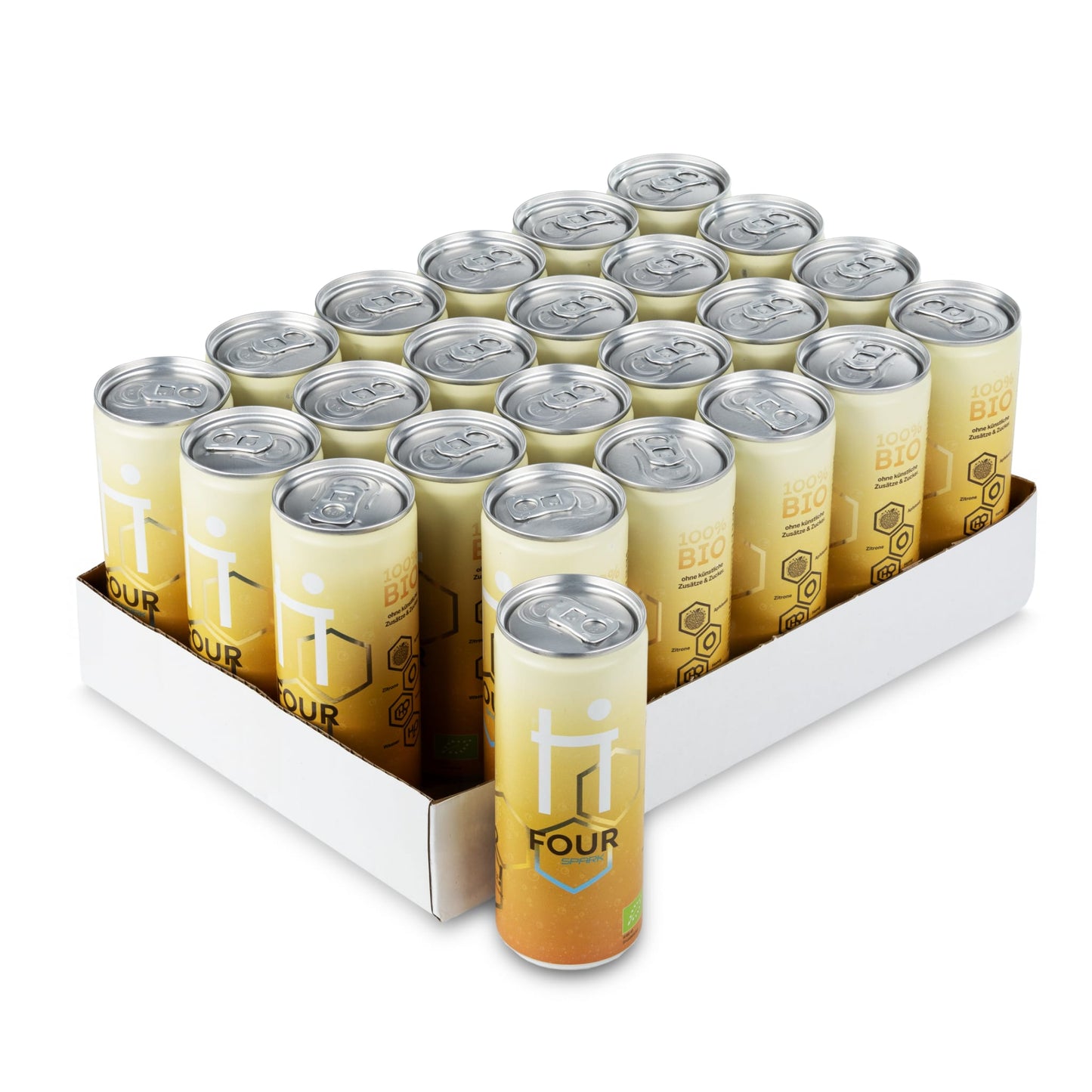 FOUR SPARK (24er Box) + Trinkglas